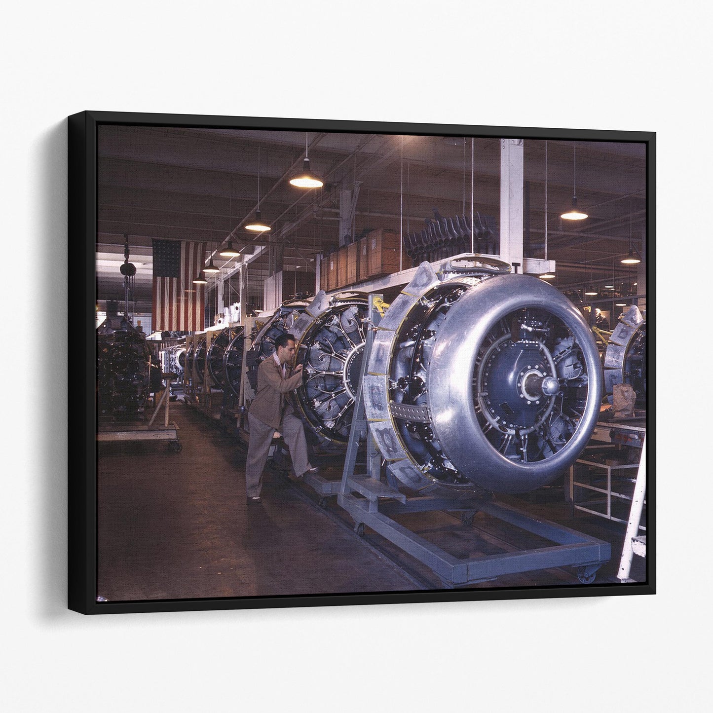 B52 Bomber Airplane Engines, World War Two