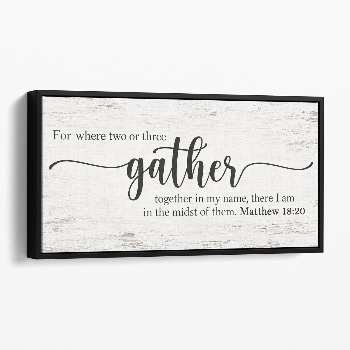 For Where Two Or Three Gather In My Name - Matthew 18:20