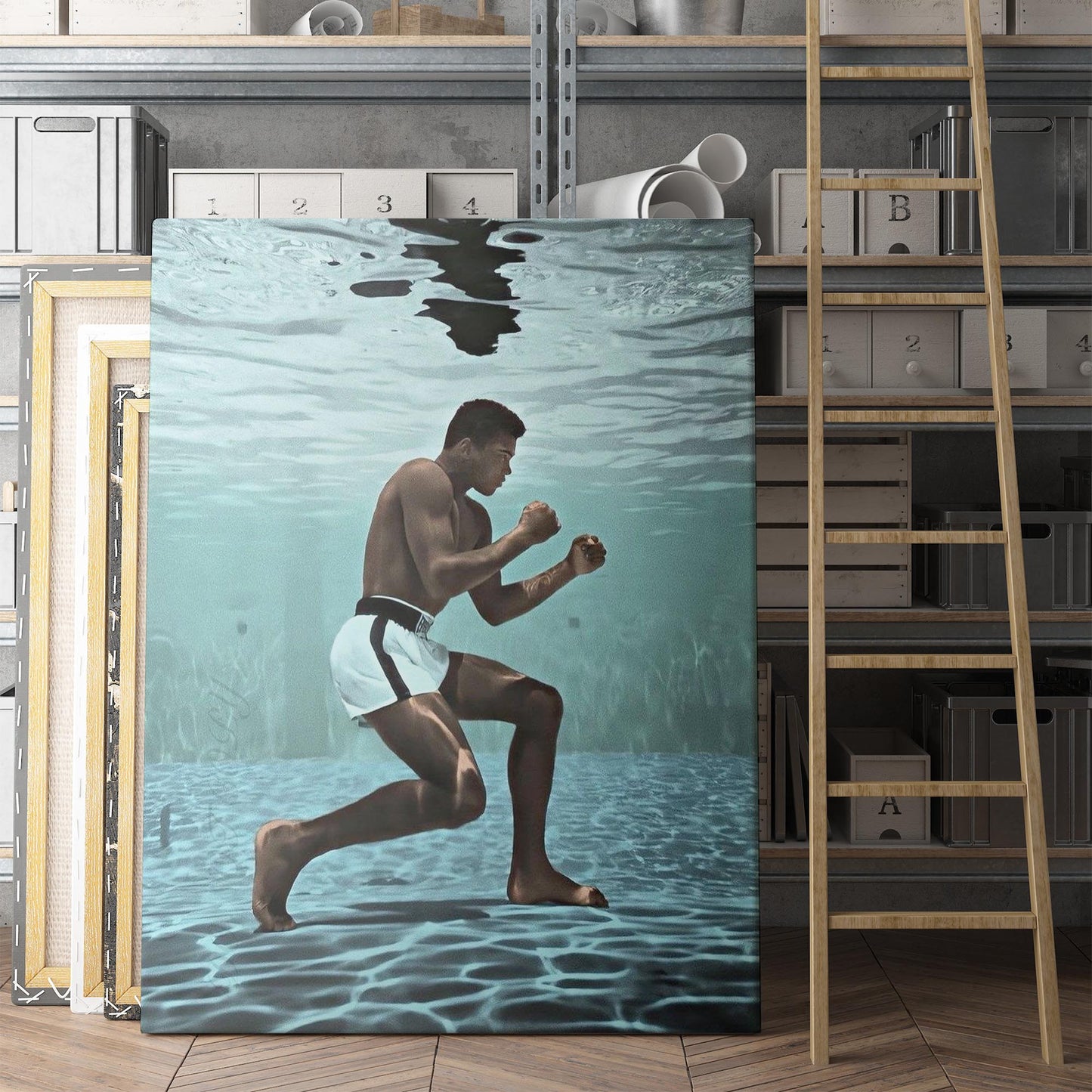 Ali Boxing Underwater