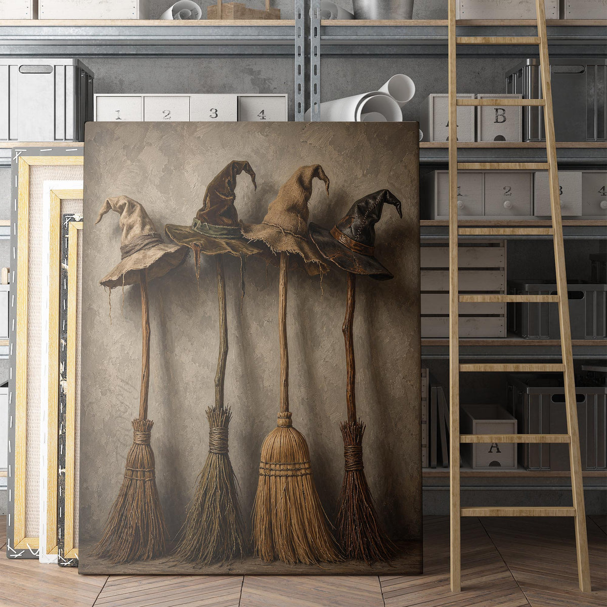 Witch Hats and Brooms