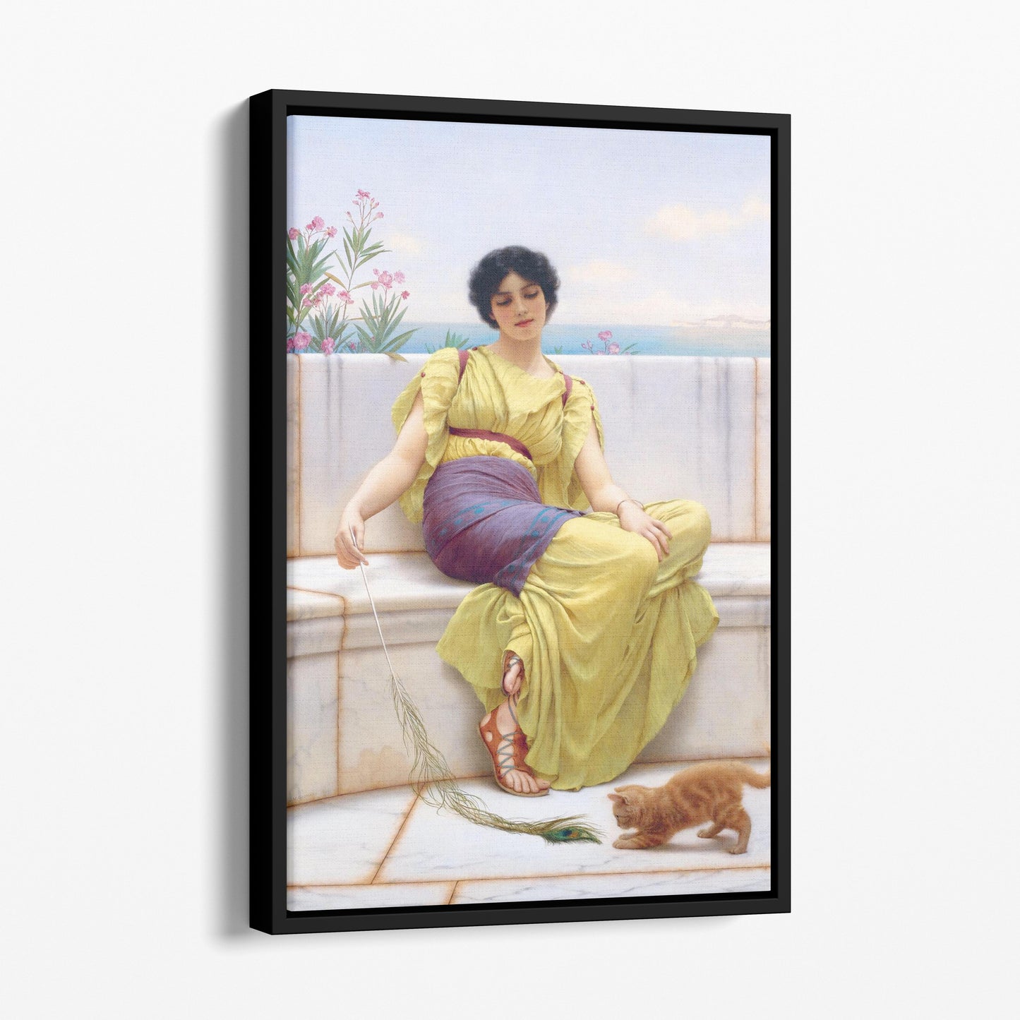 Idleness (Girl with a Kitten), 1900 - John William Godward