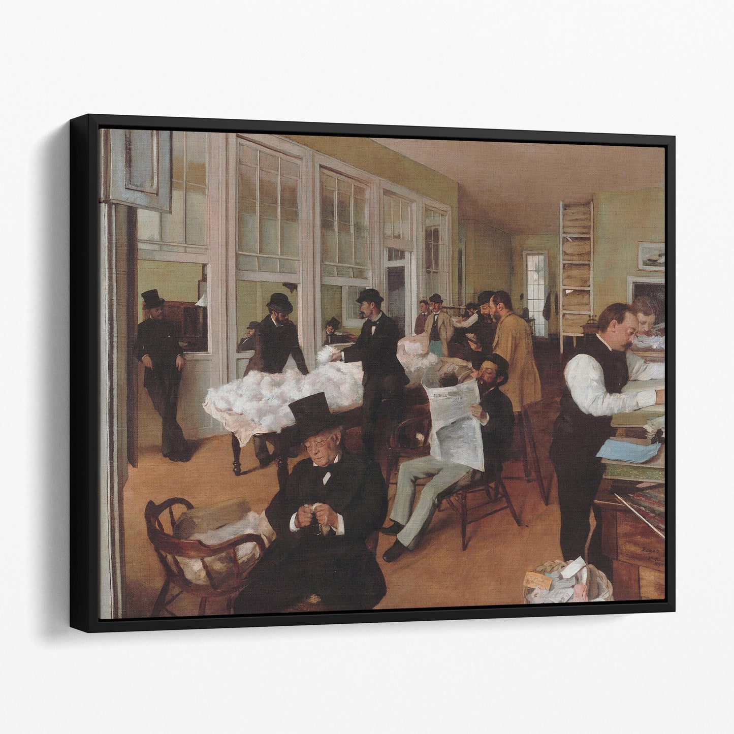 A Cotton Office in New Orleans by Edgar Degas