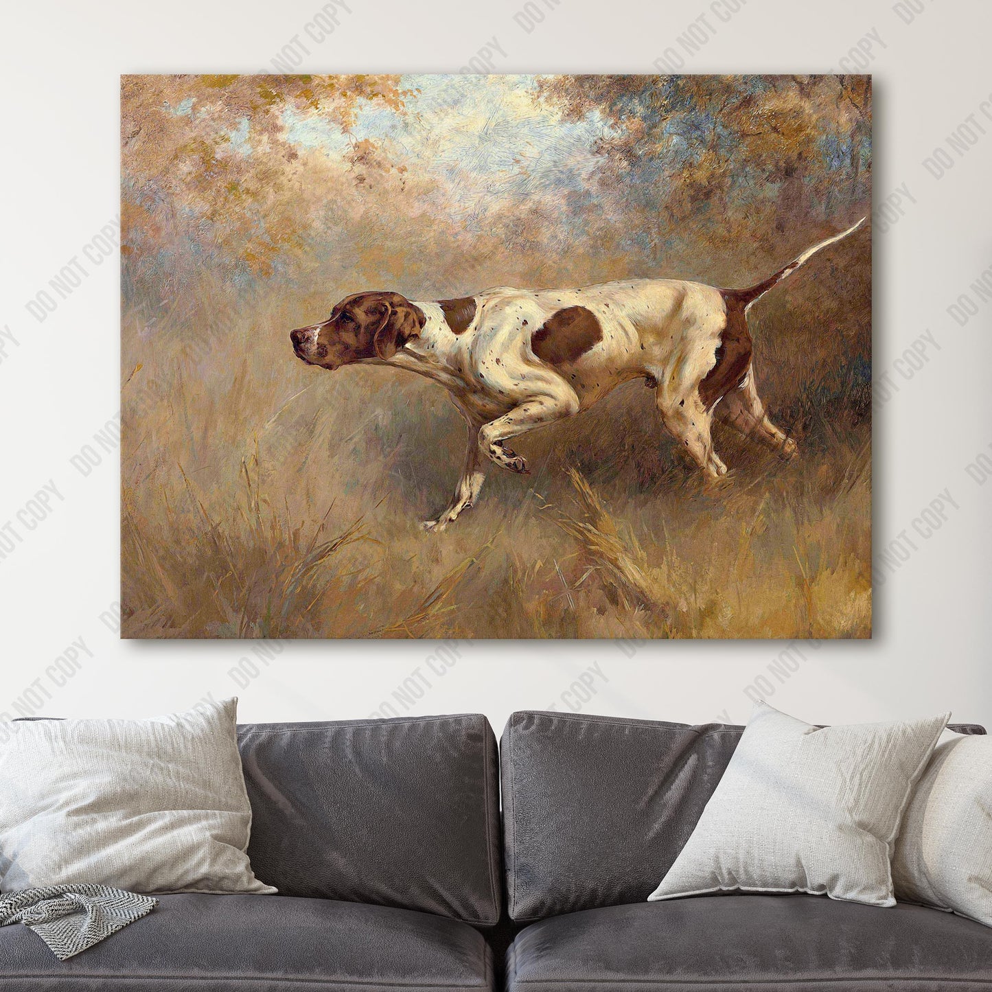 On Point - English Pointer Dog