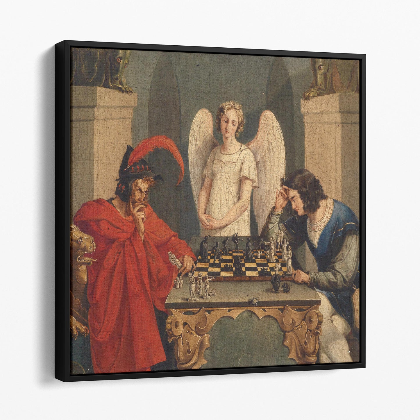 Checkmate - Faust And Mephistopheles Playing Chess