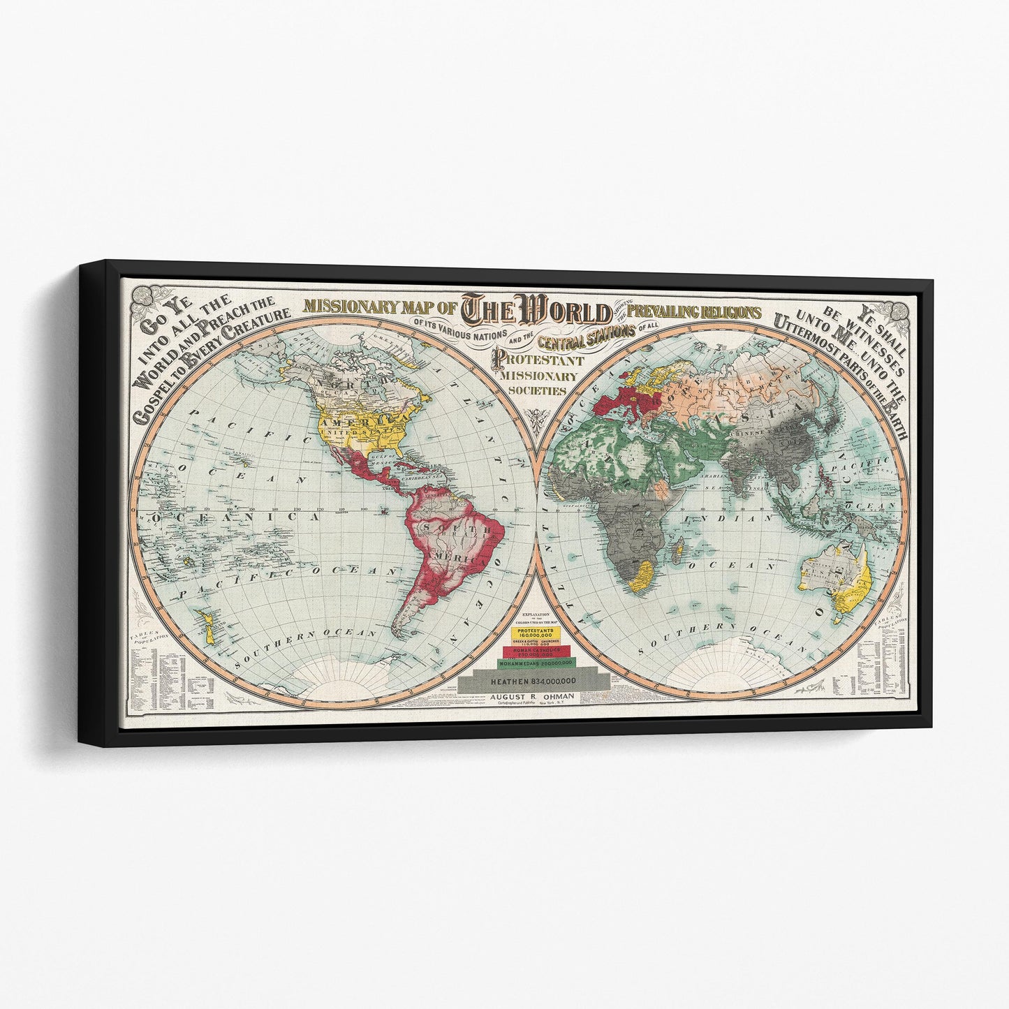 Missionary Map of the World 1902