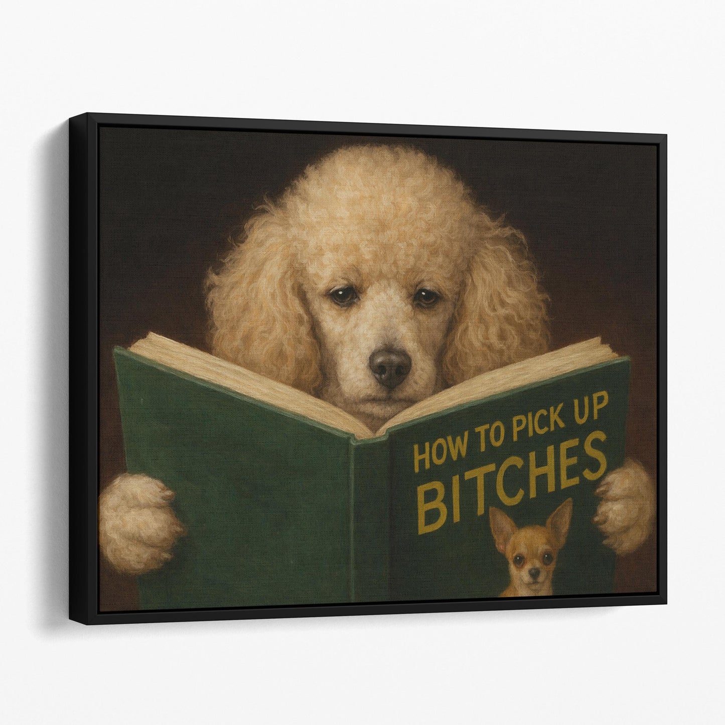 Poodle Reading Dog Dating Book