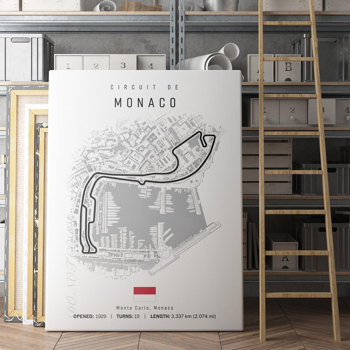 Monaco Grand Prix Race Track Map
