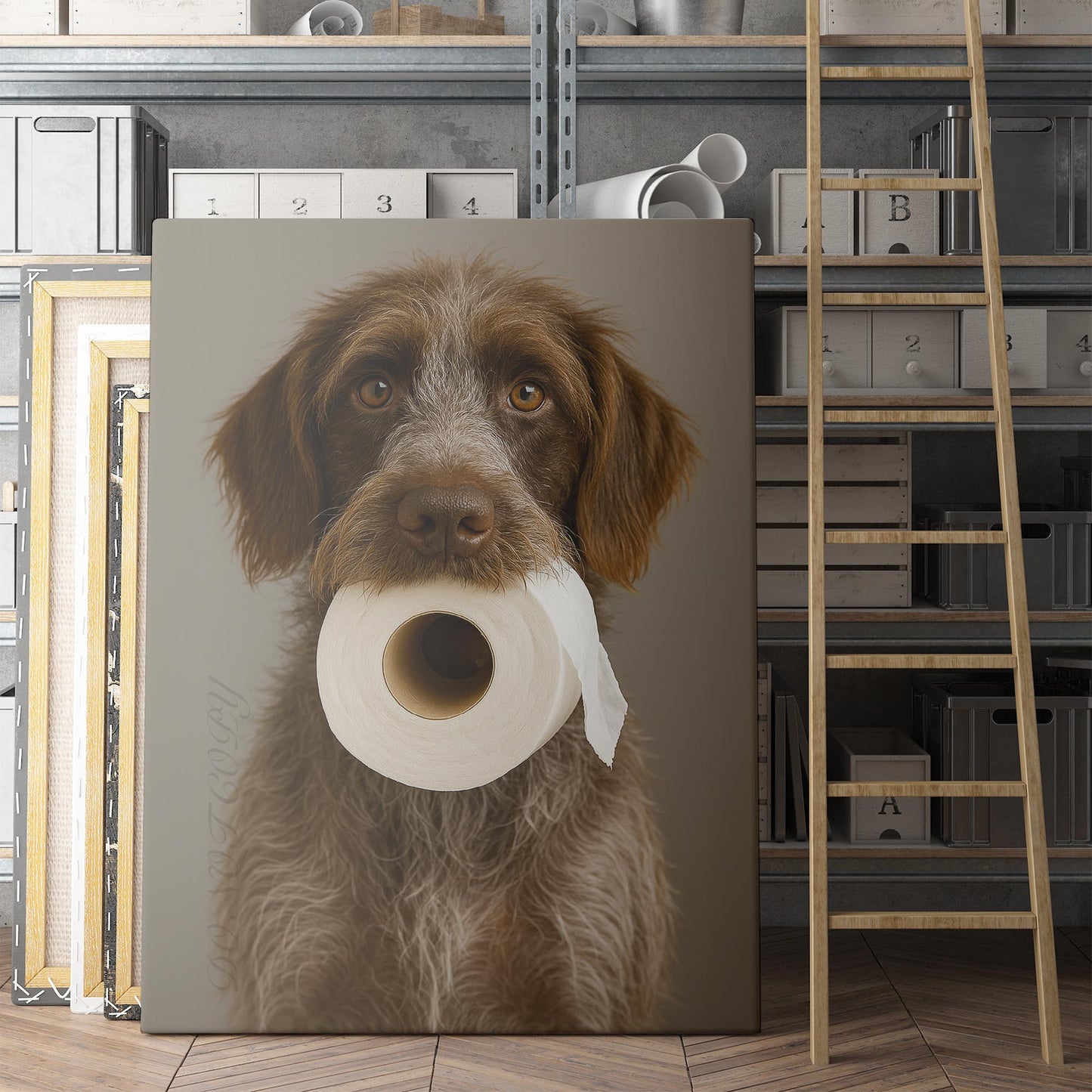 Wirehaired Pointing Griffon Dog Toilet Paper