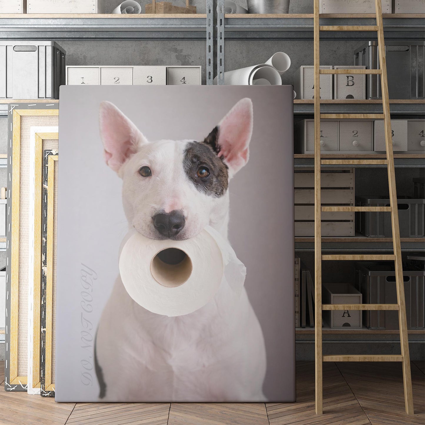 Bull Terrier Dog Toilet Paper