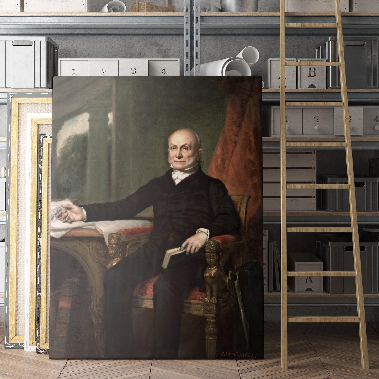 John Quincy Adams Portrait 1858 by George P.A. Healy