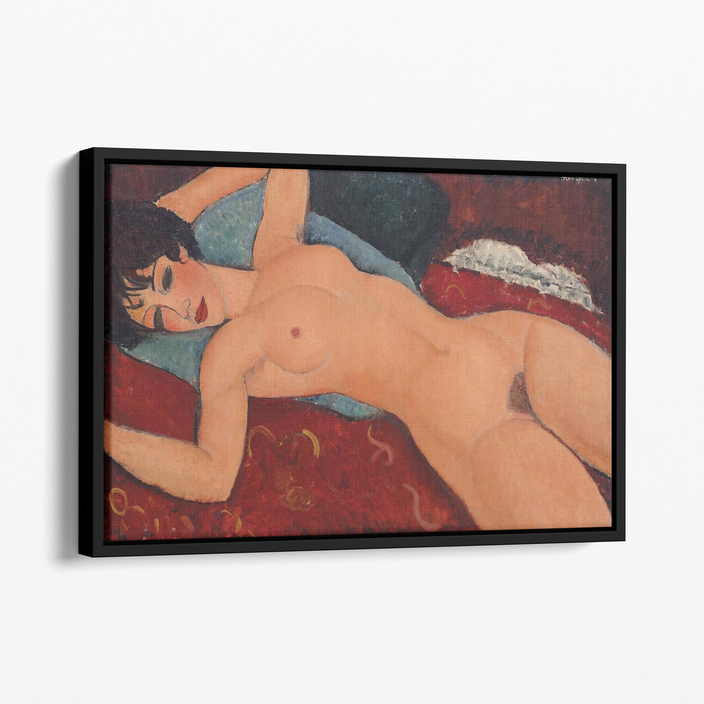 Red Nude (Nude on a Cushion) 1917 by Amedeo Modigliani