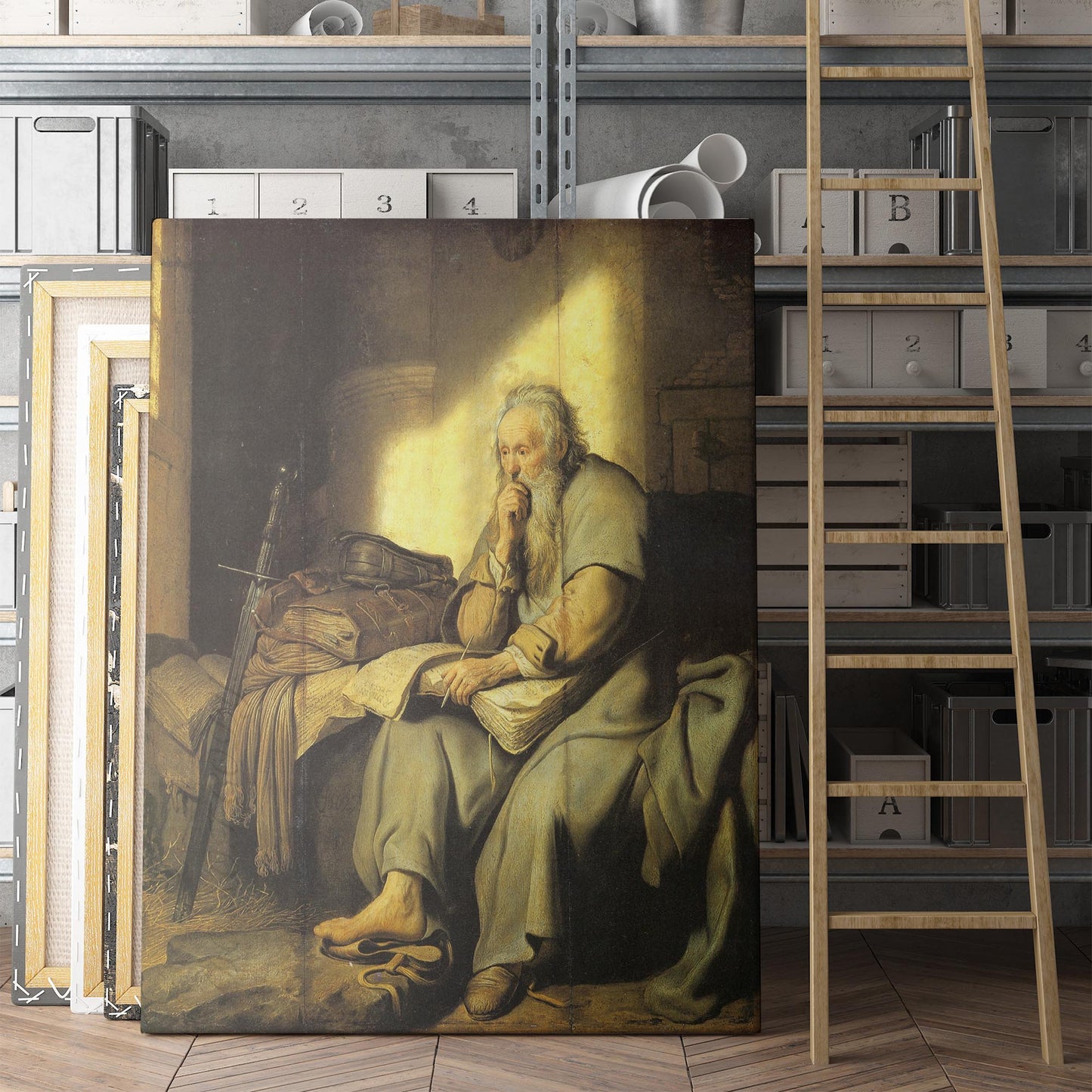 The Apostle Paul in Prison 1627 by Rembrandt