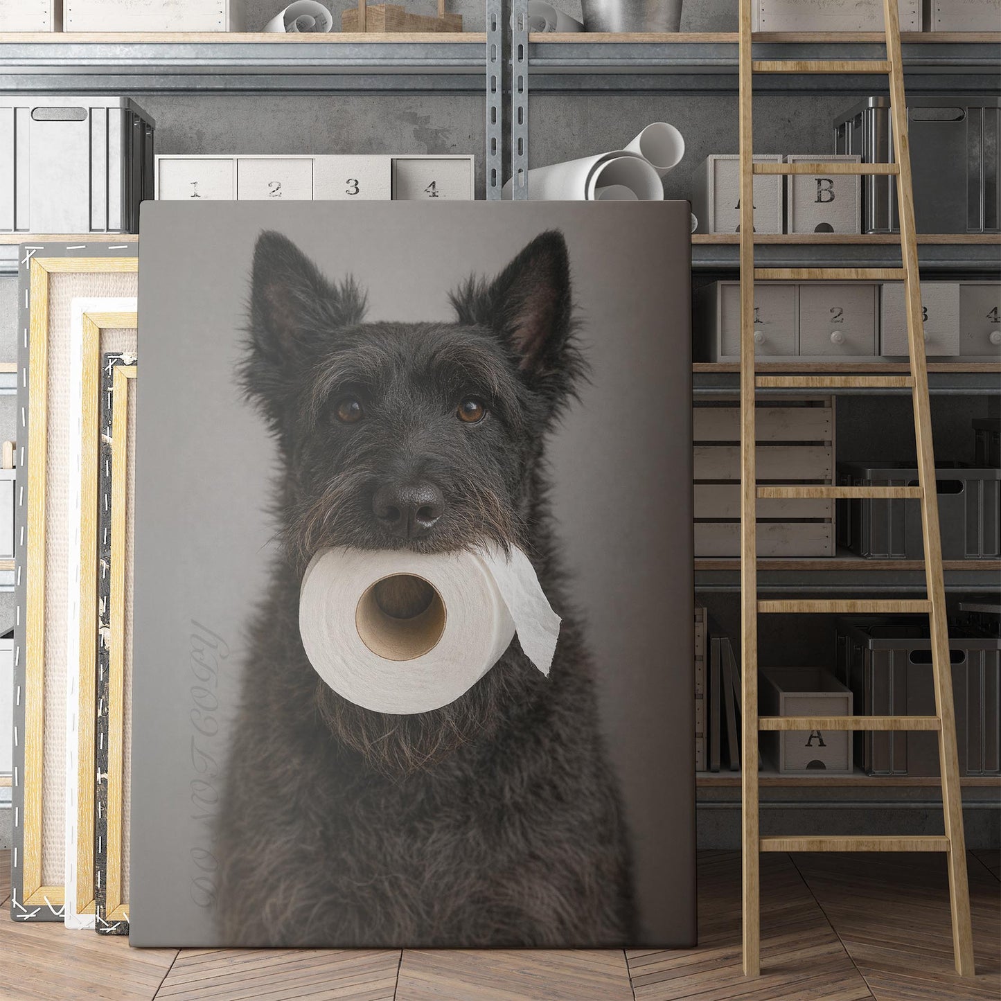 Scottish Terrier Dog Toilet Paper