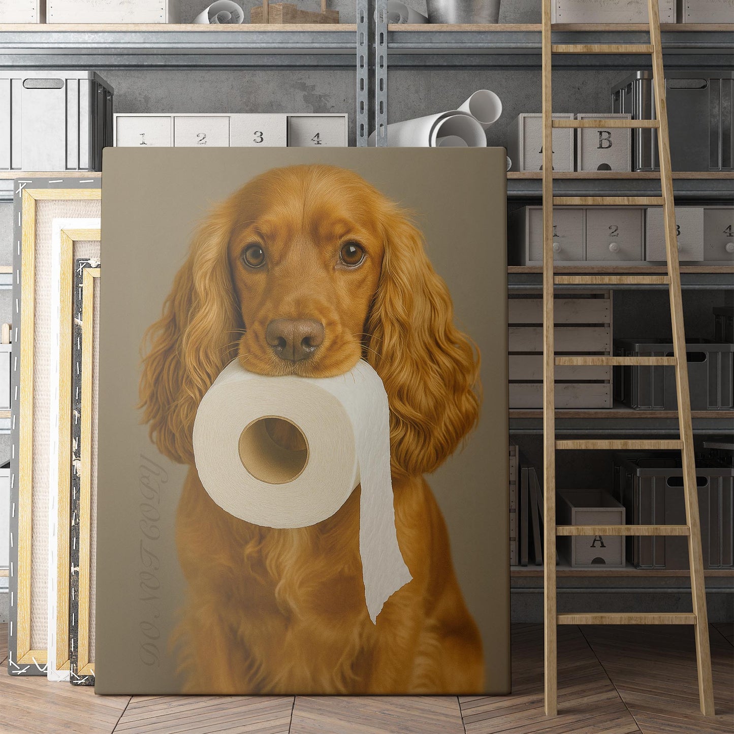 English Cocker Spaniel Dog Toilet Paper