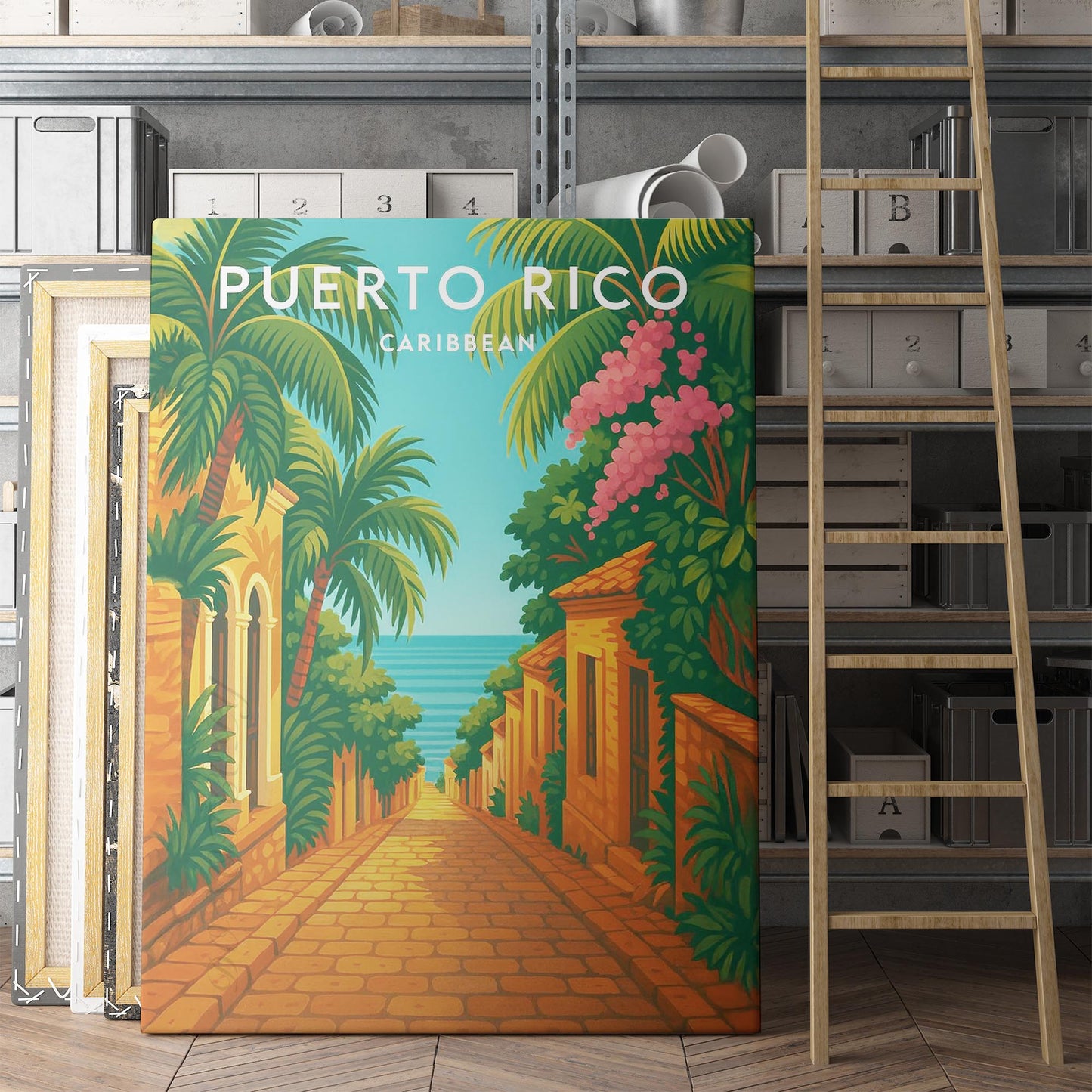 Puerto Rico Vintage Travel Poster