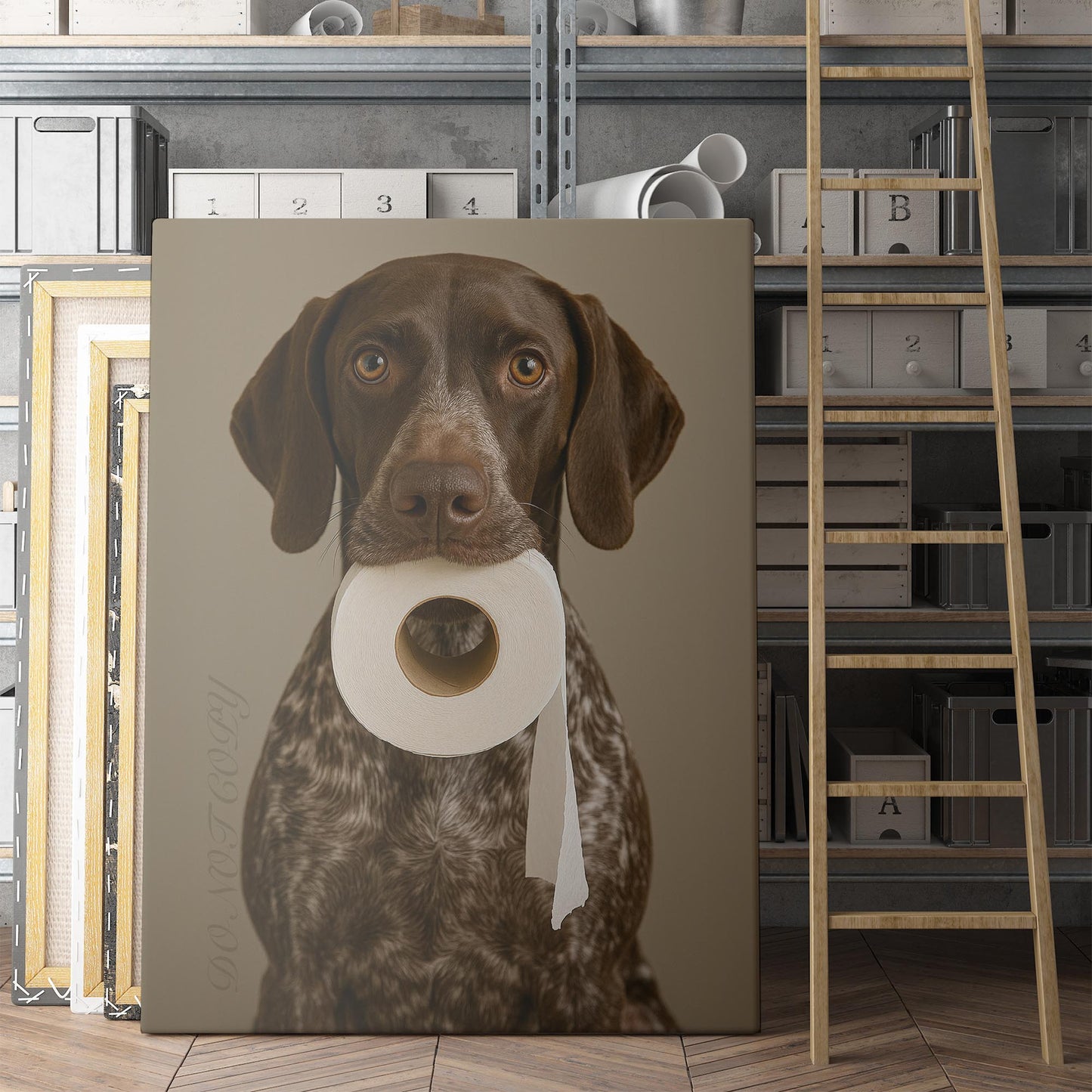 German Shorthaired Pointer Dog Toilet Paper