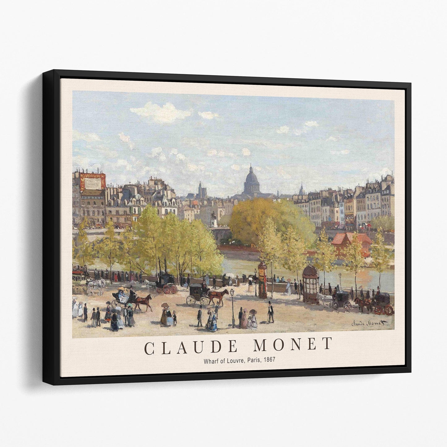 Claude Monet - Wharf of Louvre, Paris