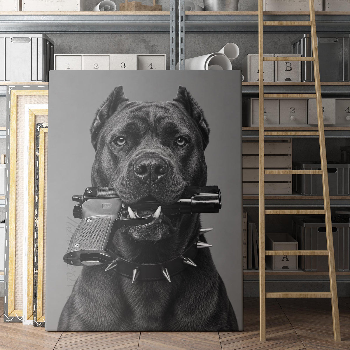 Cane Corso Gun In Mouth