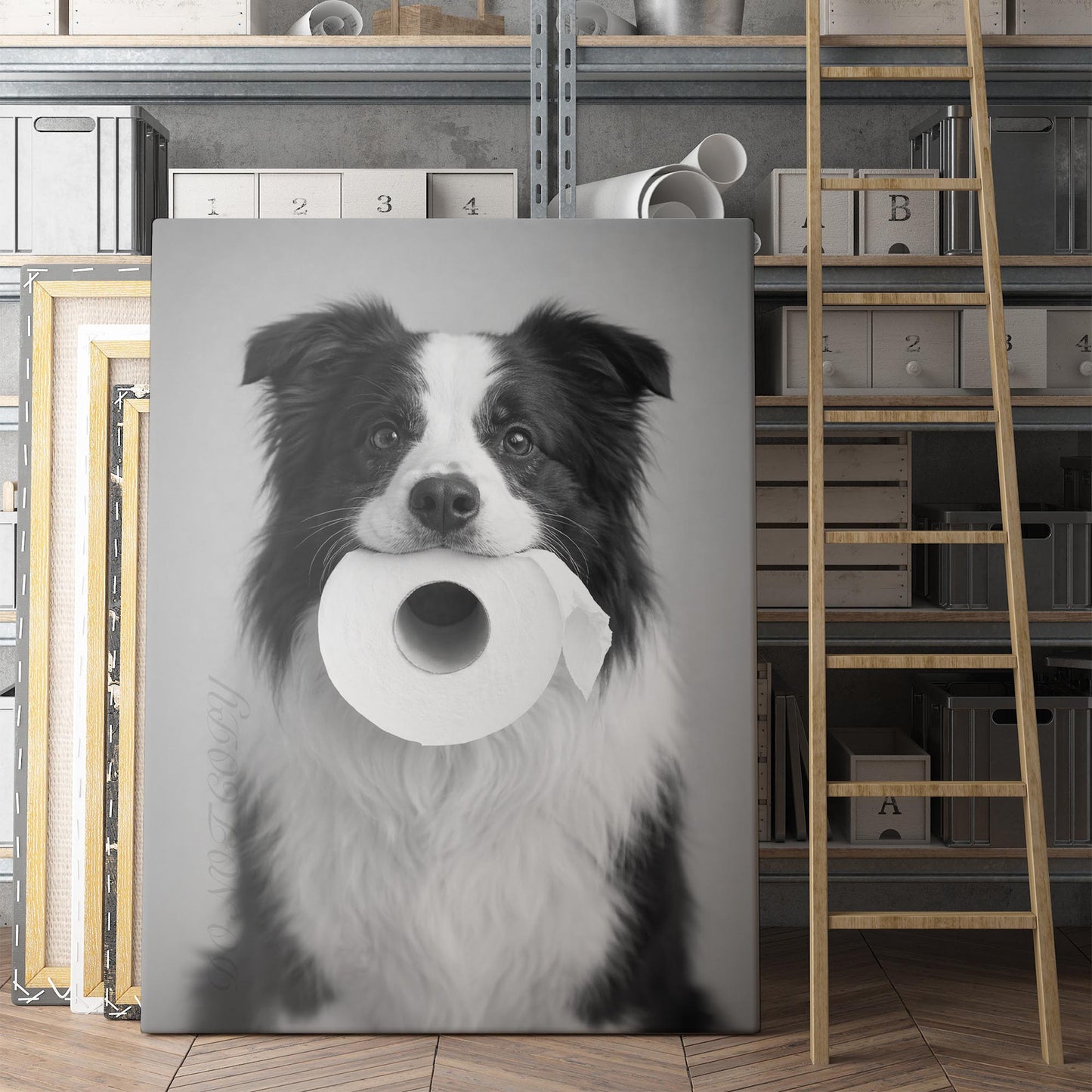 Collie Dog Toilet Paper