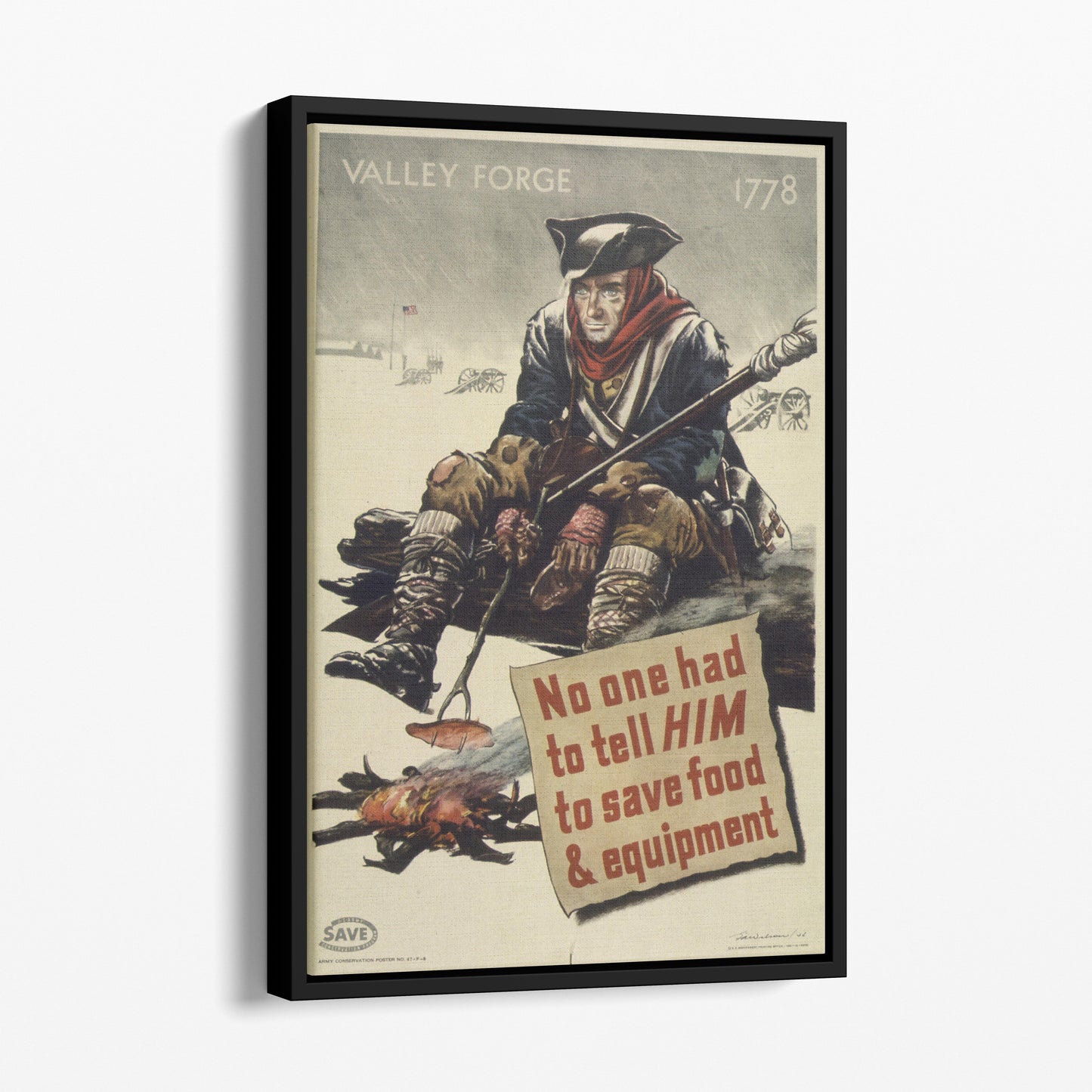 Military Poster Valley Forge 1778