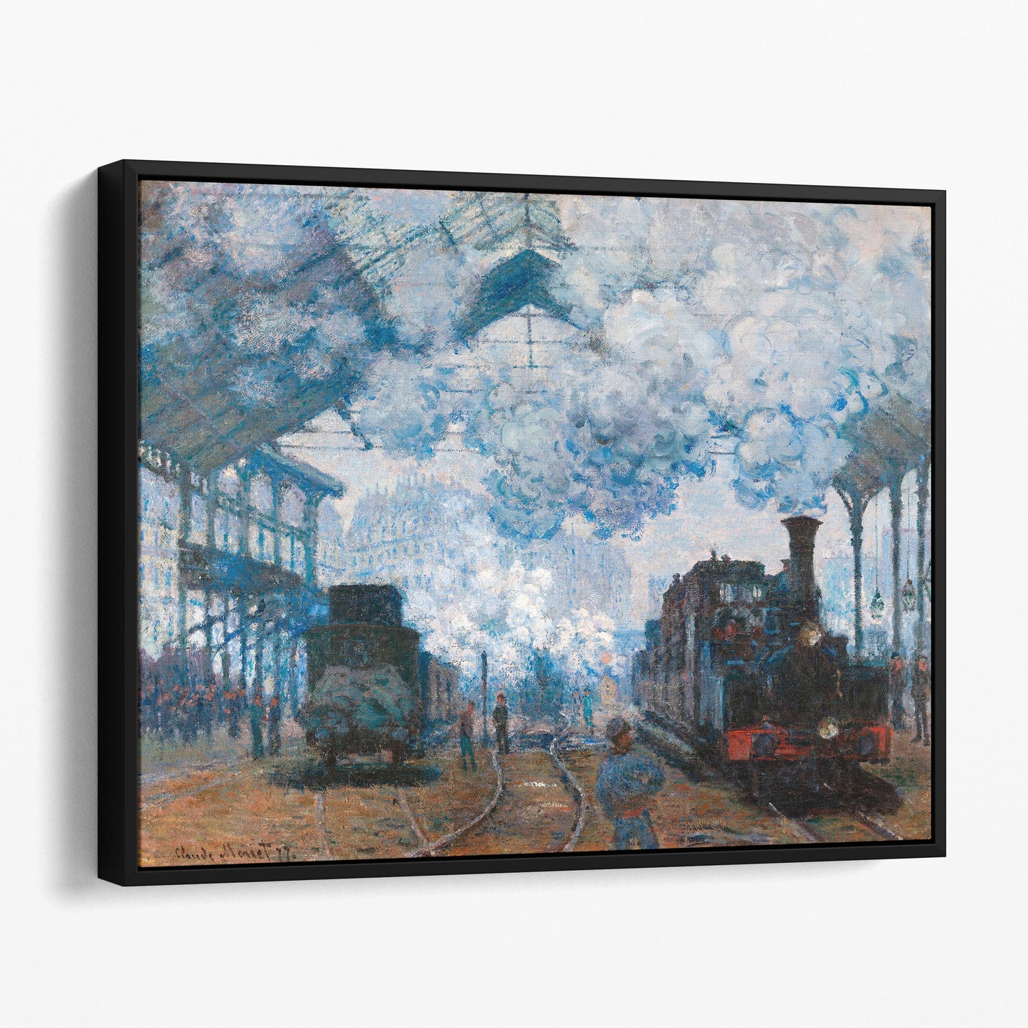The Gare Saint-Lazare: Arrival of a Train (1877) - Claude Monet