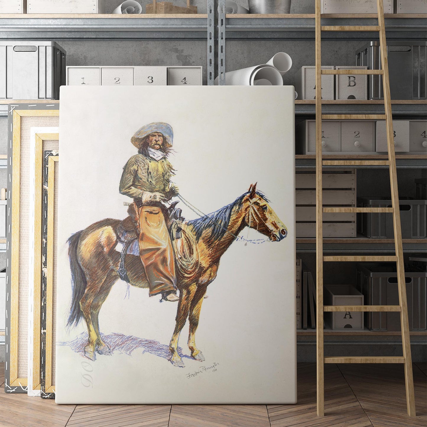 Arizona Cowboy by Frederic Remington