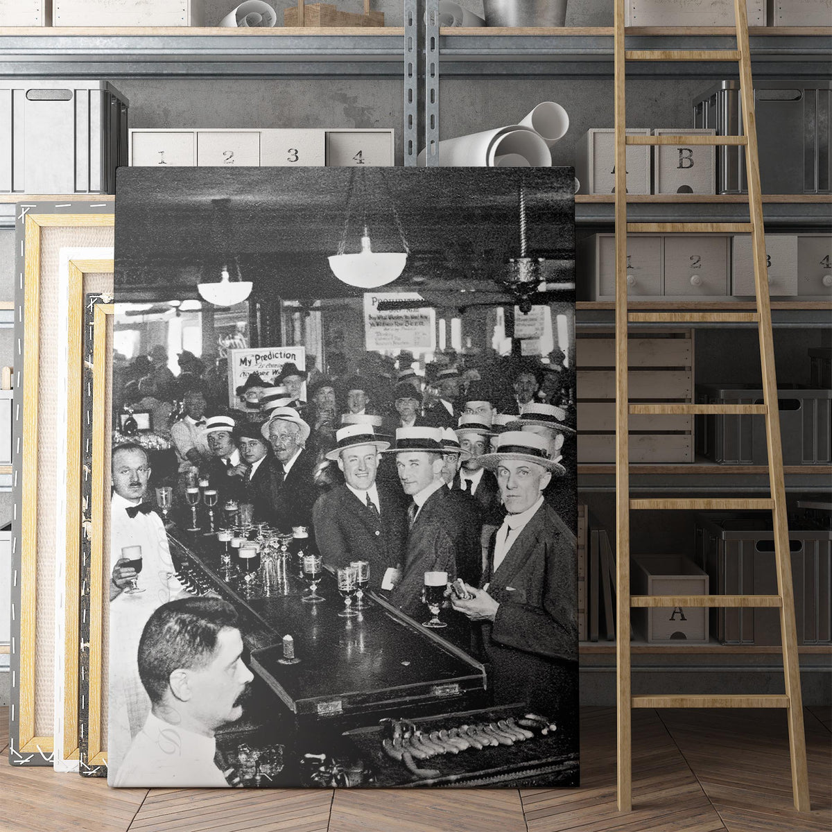Crowded Bar Before Prohibition