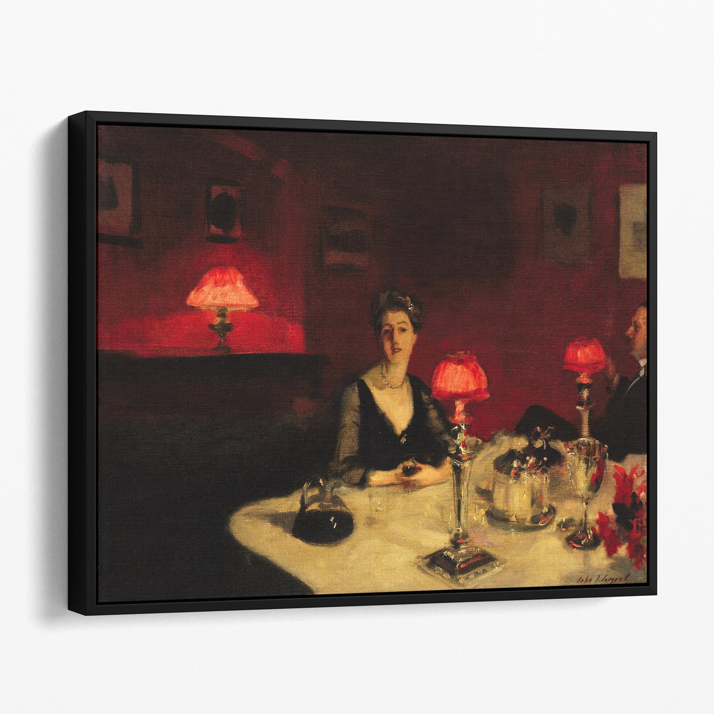A Dinner Table At Night by John Singer Sargent