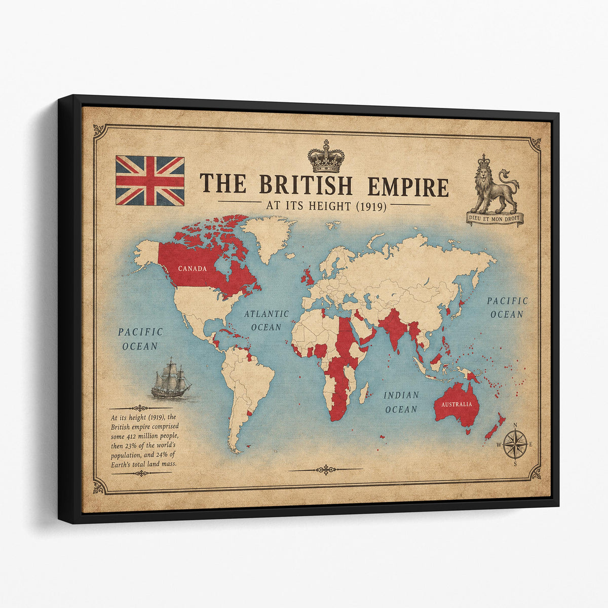 The British Empire At Its Height (1919)