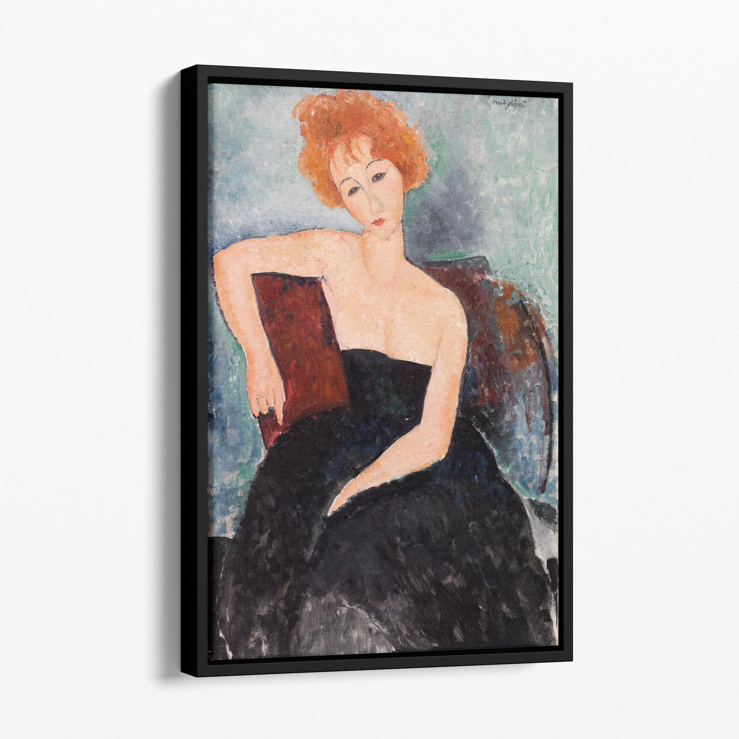 Redheaded Girl In Evening Dress, 1918 by Amedeo Modigliani