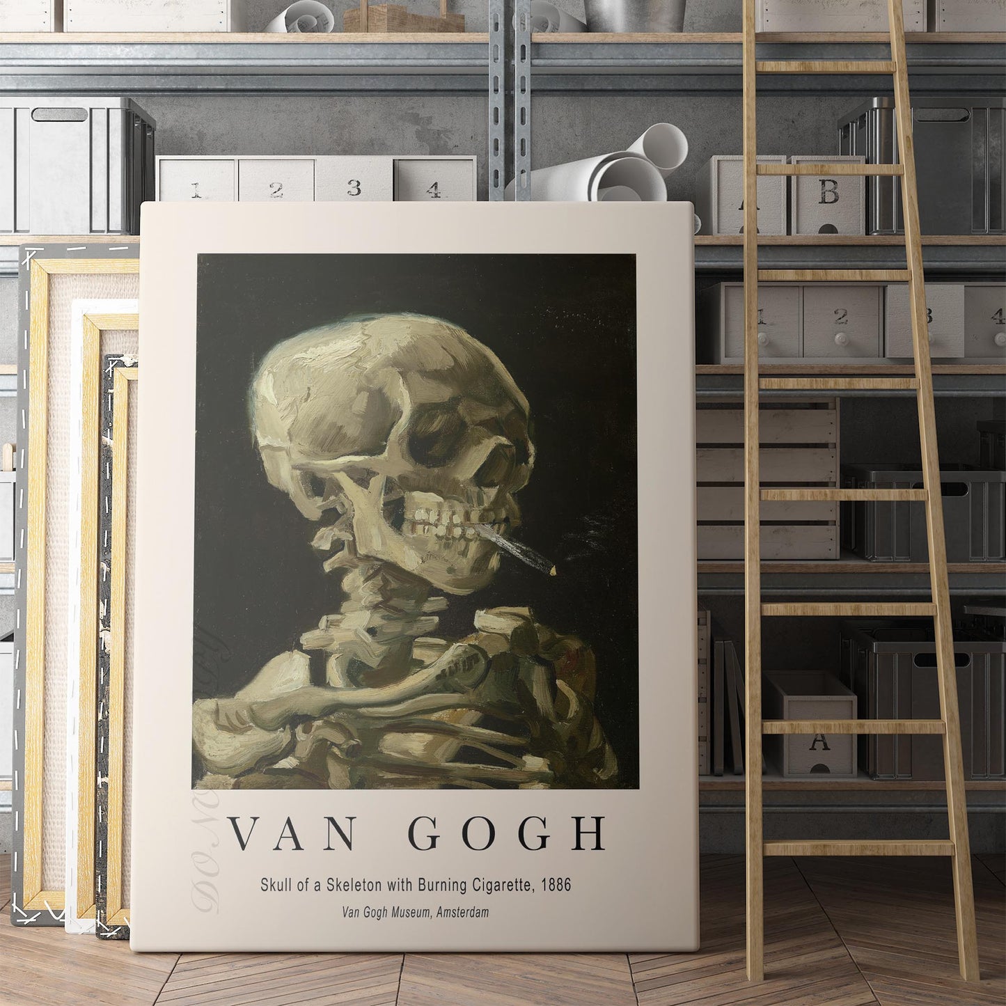 Vincent Van Gogh: Skull of a Skeleton with Burning Cigarette