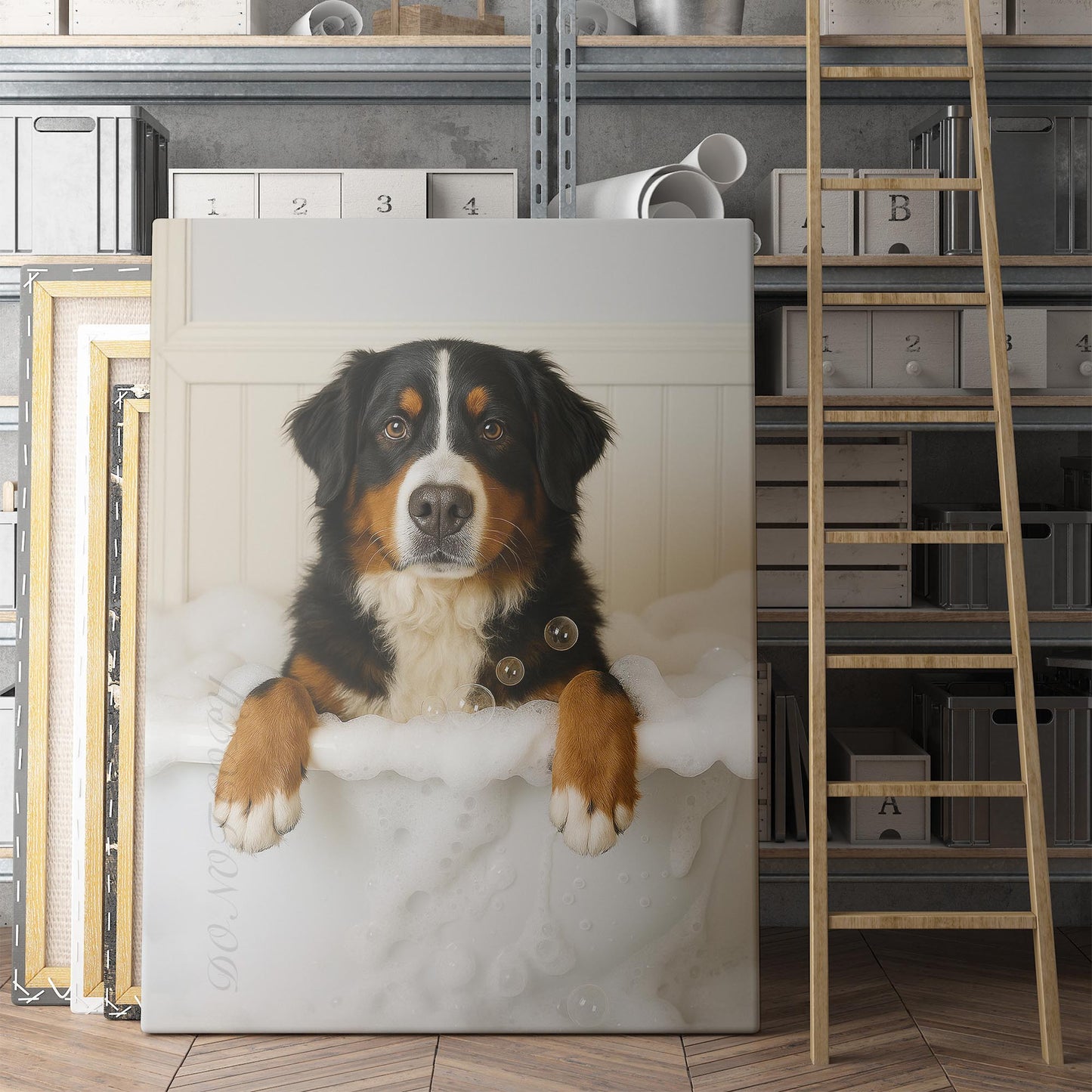 Bernese Mountain Dog Bubble Bath