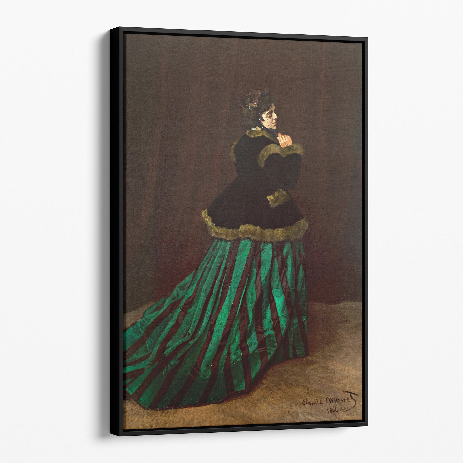 Camille (The Woman in a Green Dress), 1866 by Claude Monet Camille (The Woman in a Green Dress), 1866 by Claude Monet