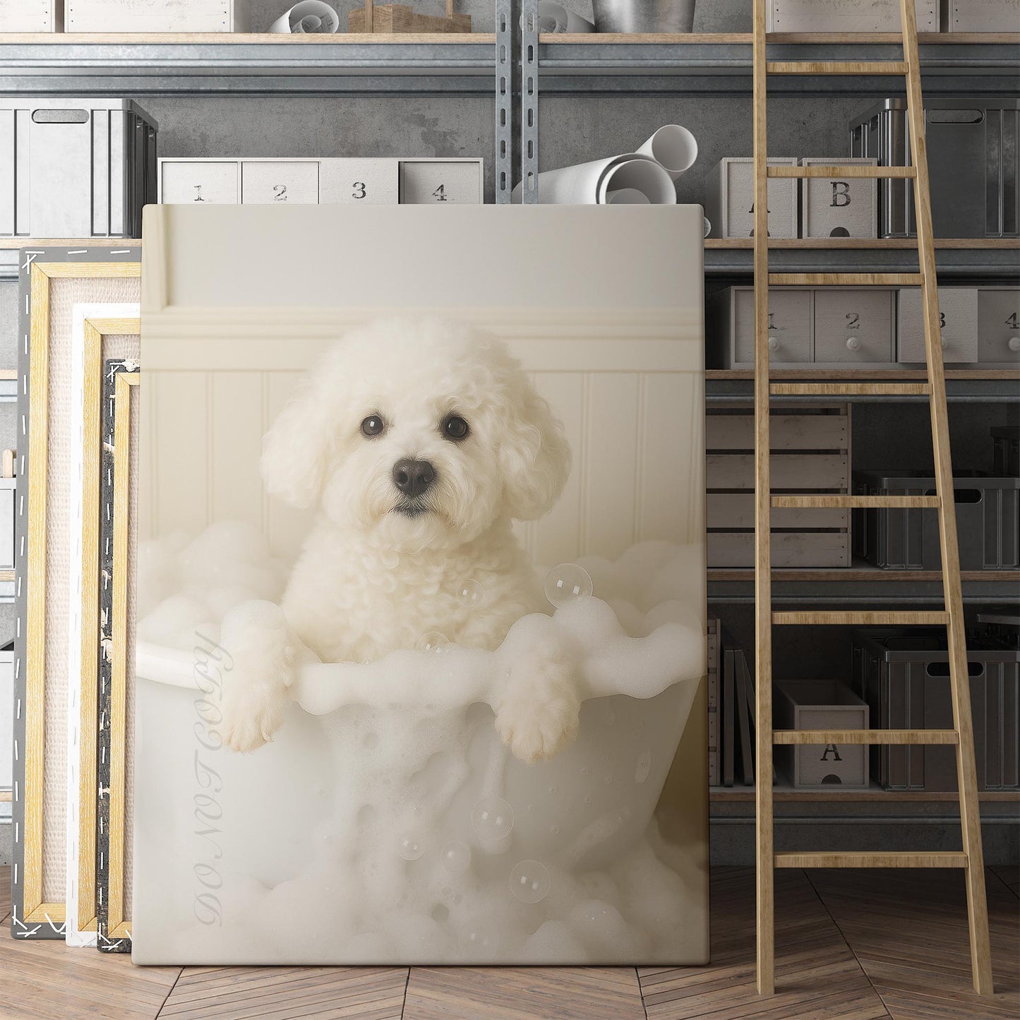 Bichon Frise Dog Bubble Bath