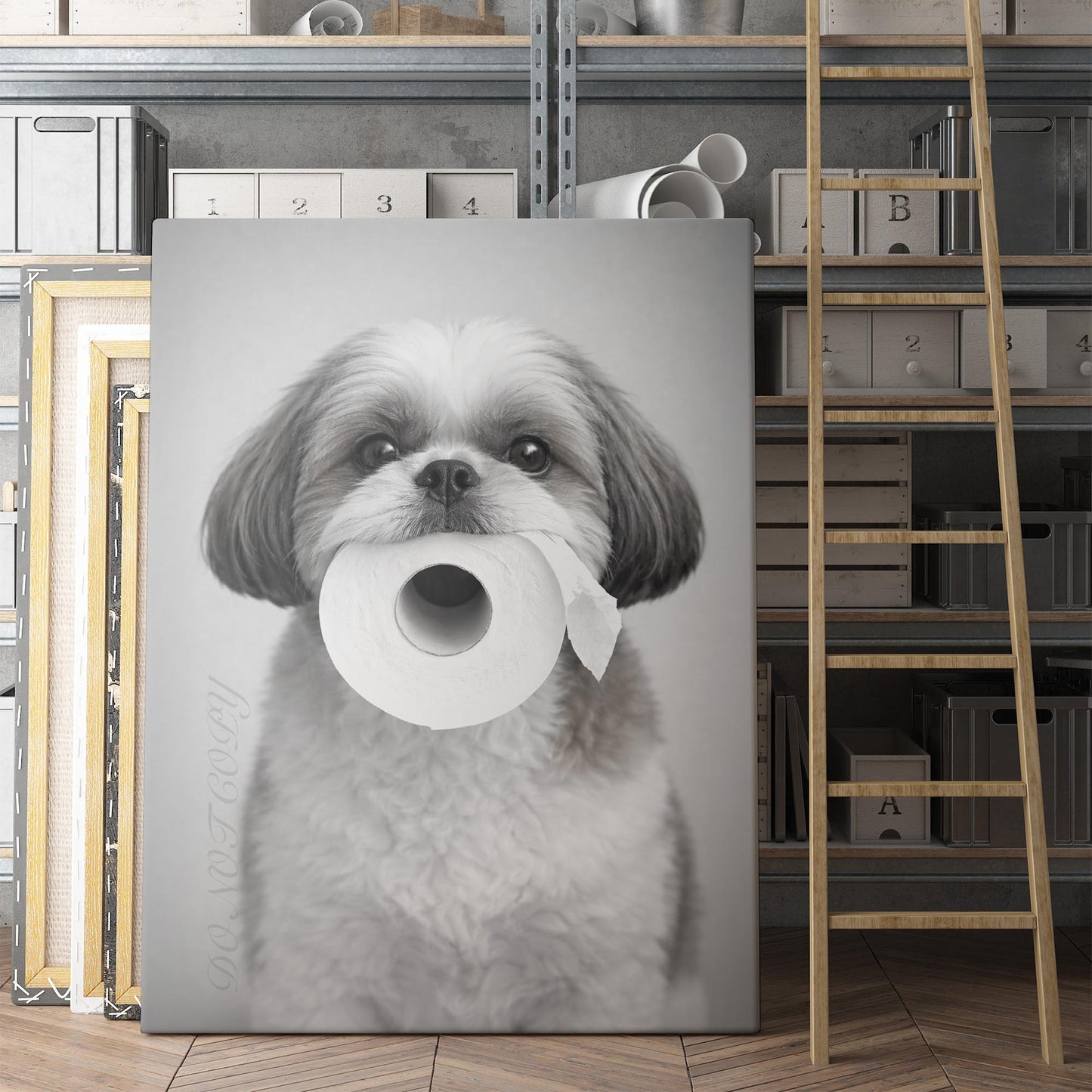 Shih Tzu Dog Toilet Paper