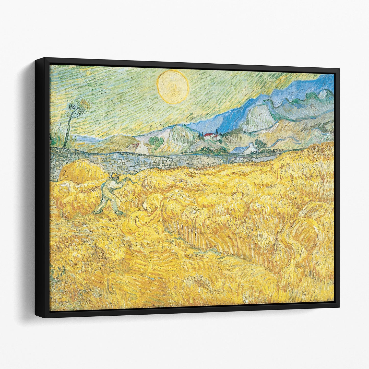 Wheat Field Behind Saint-Paul Hospital with a Reaper - Vincent van Gogh