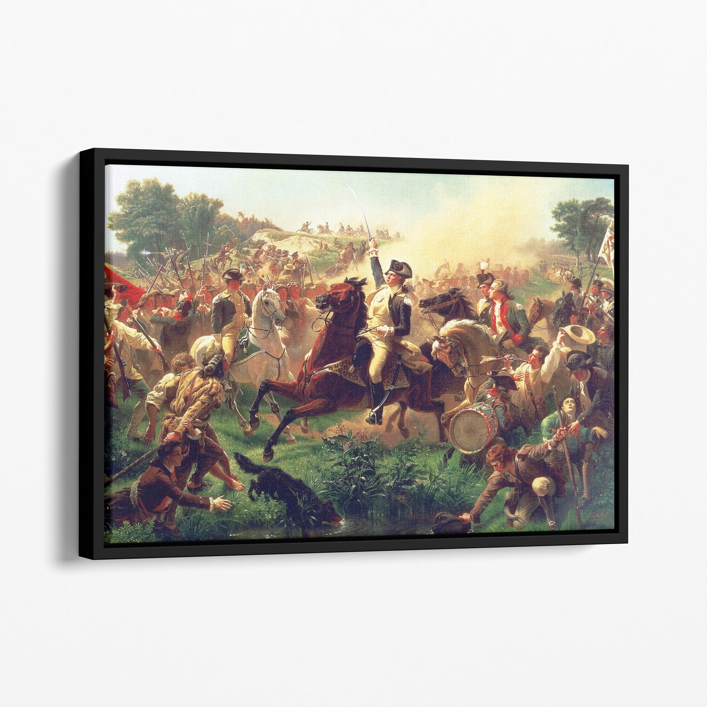 Washington Rallying the Troops at Monmouth by Emanuel Leutze