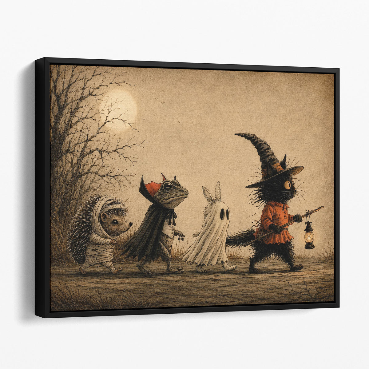 Moonlit Halloween Friends