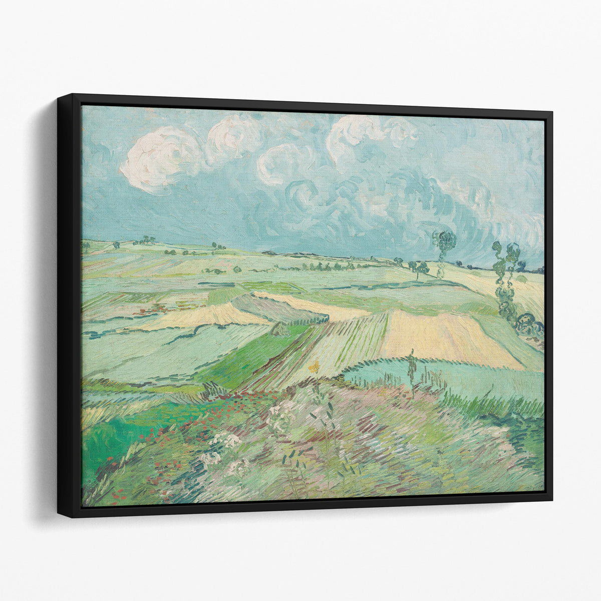 Wheat Fields at Auvers Under Clouded Sky by Van Gogh