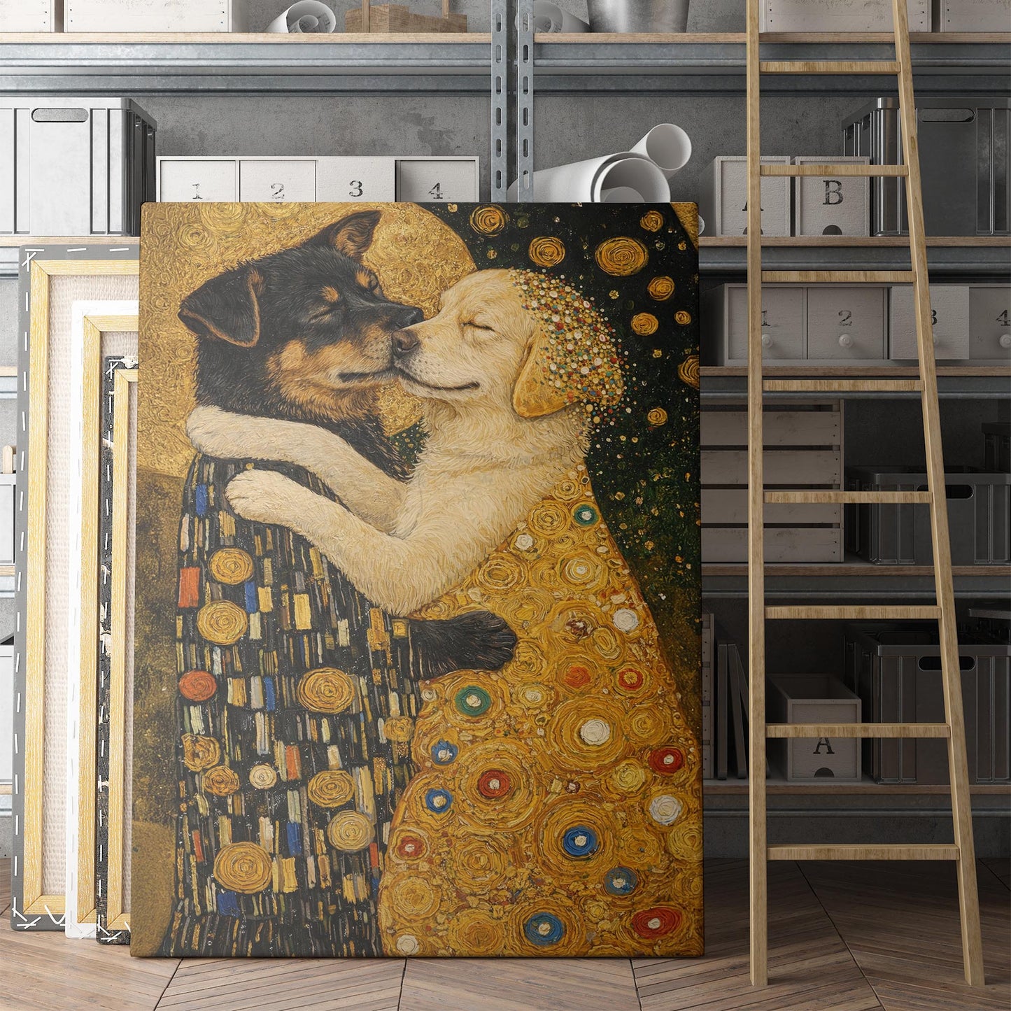 The Dog Kiss Gustav Klimt