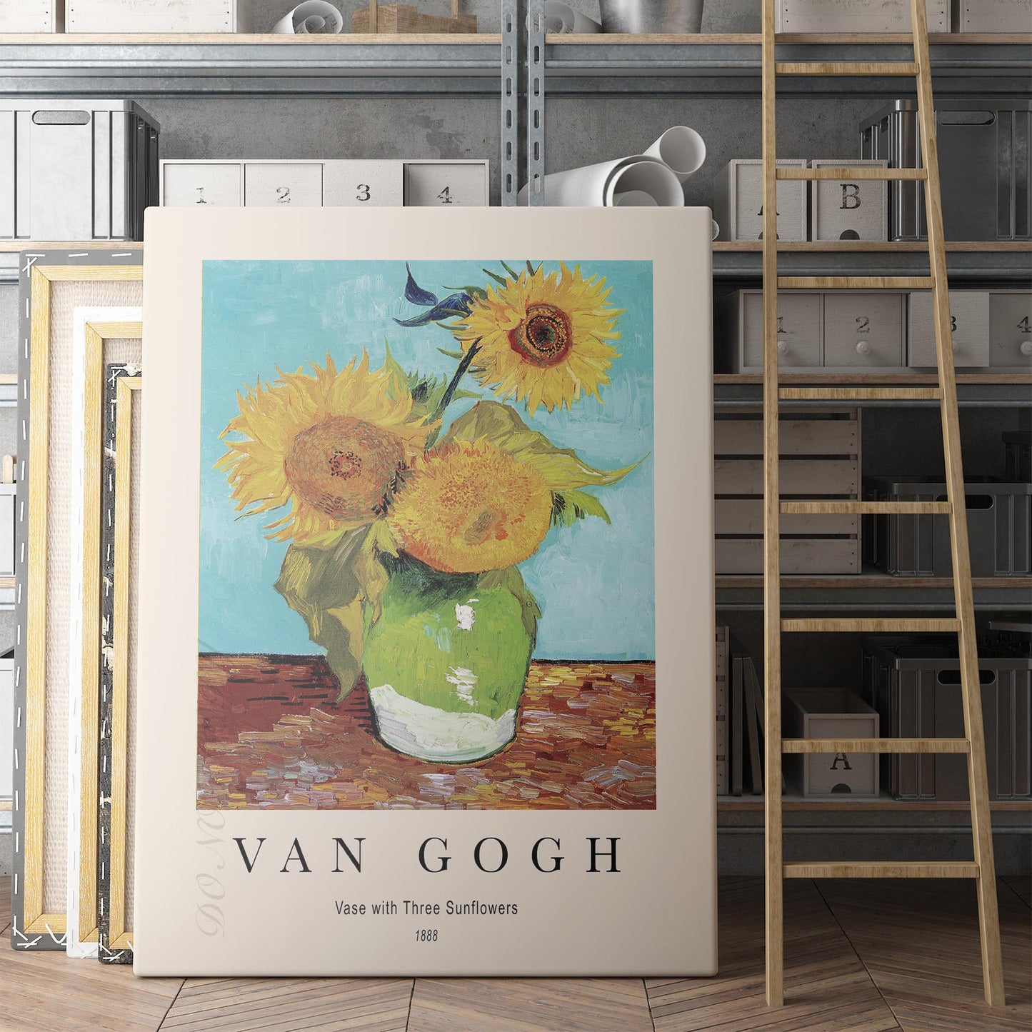 Vincent Van Gogh: Vase With Three Sunflowers