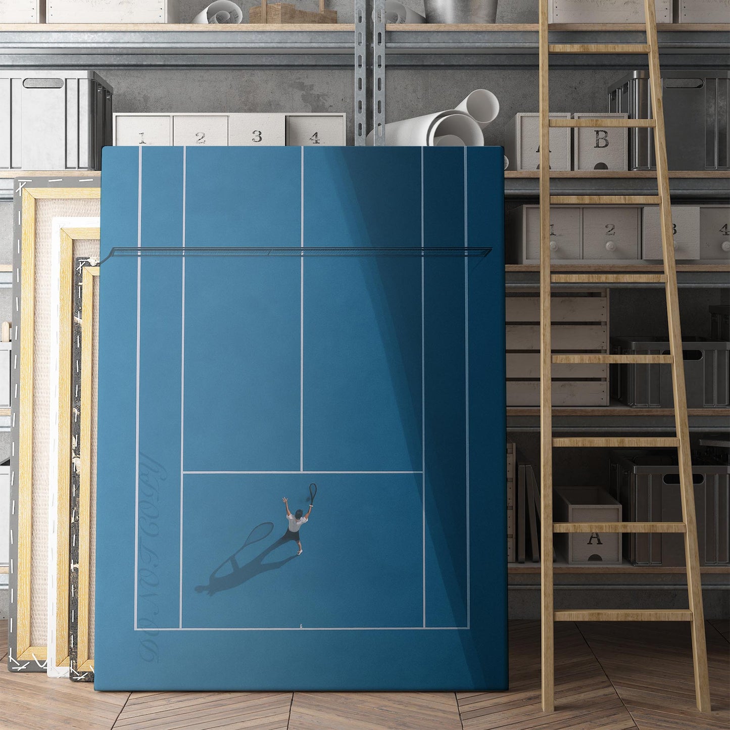 Tennis Hard Court Match