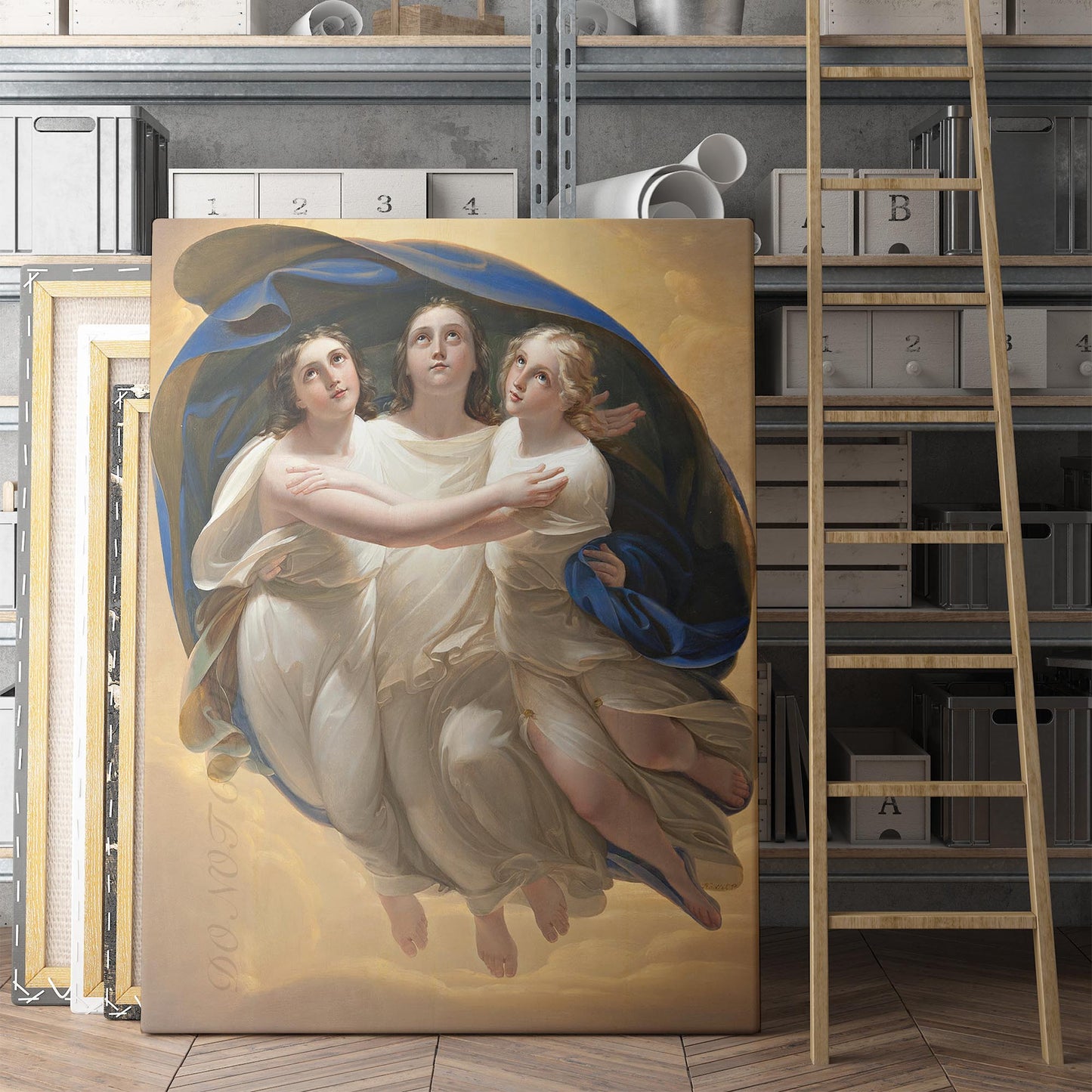 Three Angels (Faith, Hope and Love) 1830 by František Tkadlík