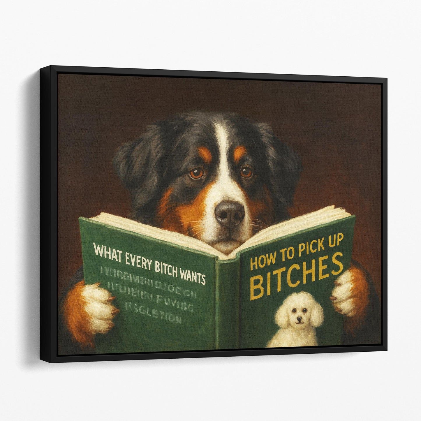 Bernese Mountain Dog Reading Dating Book