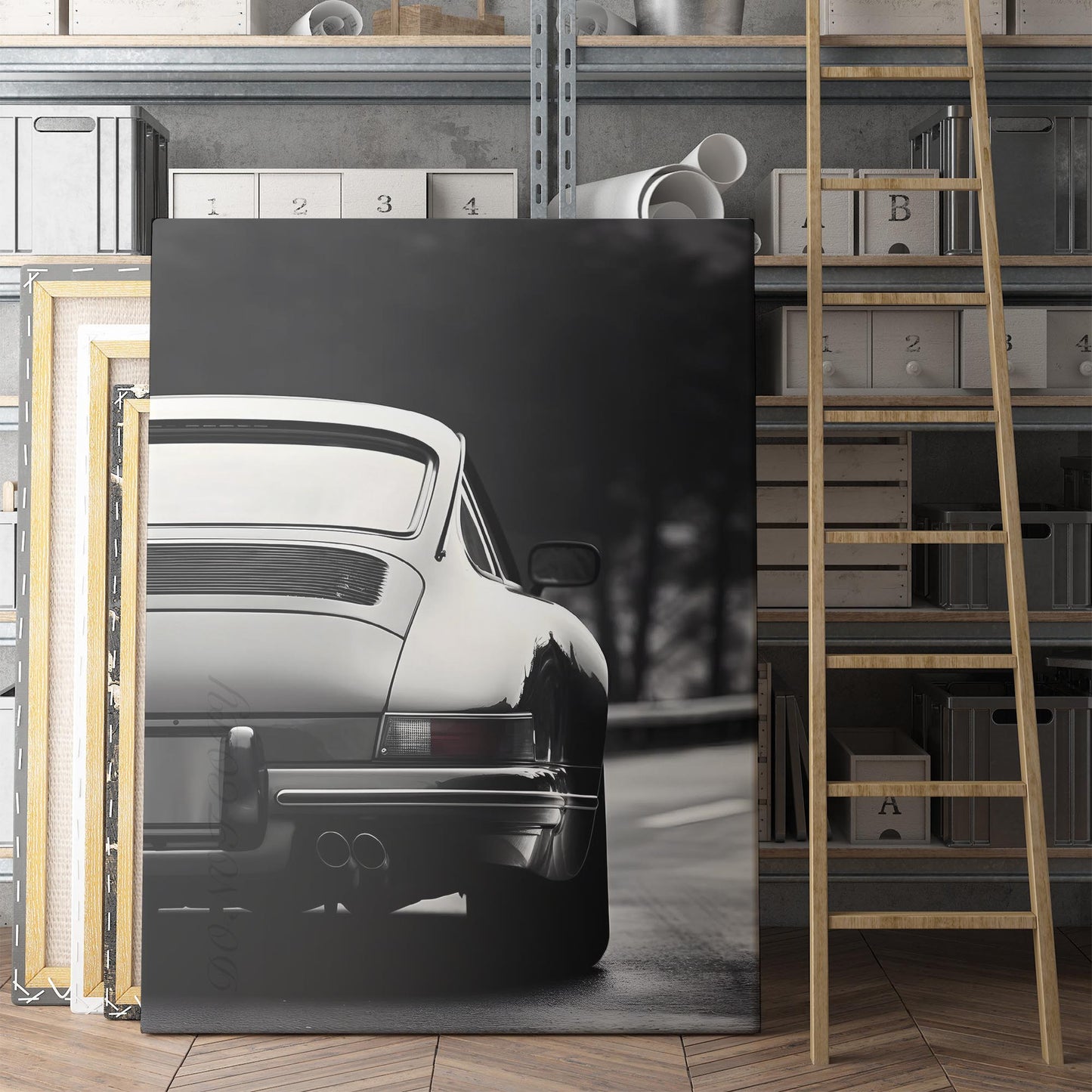 Vintage Porsche On The Road