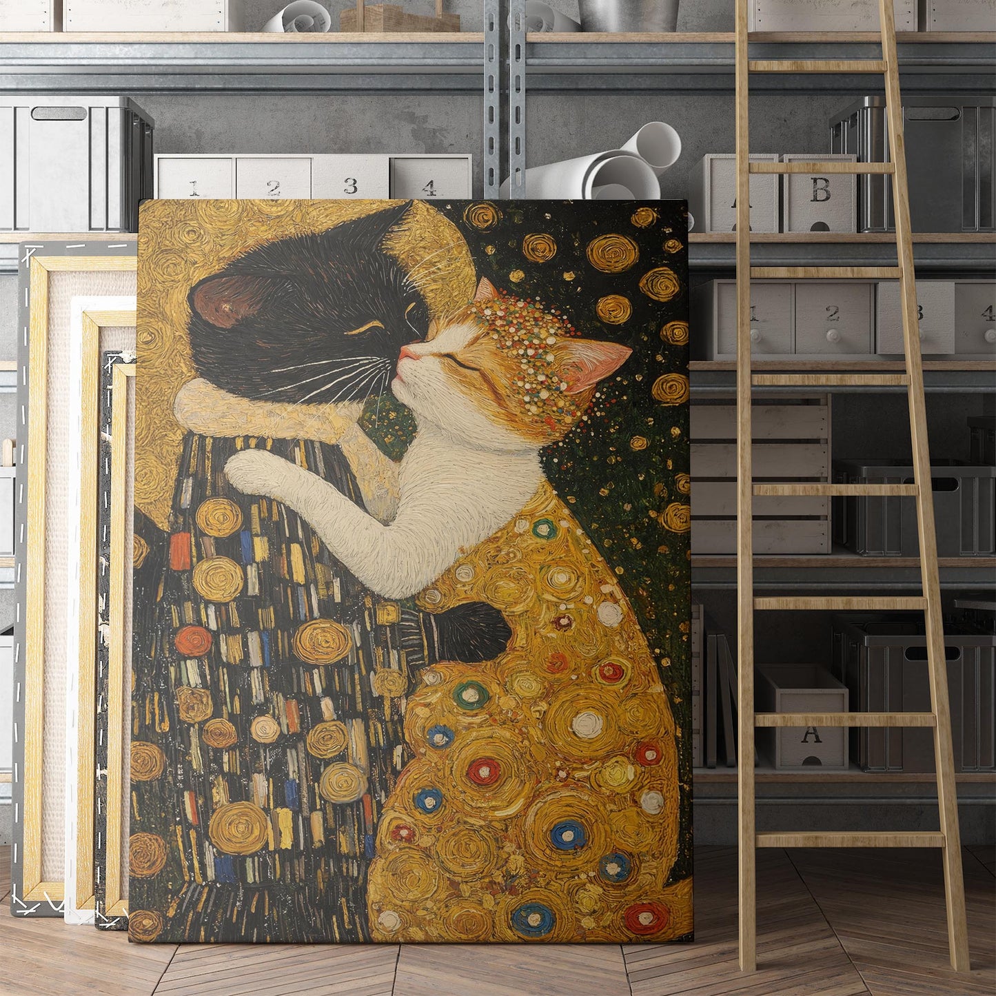 The Cat Kiss Gustav Klimt