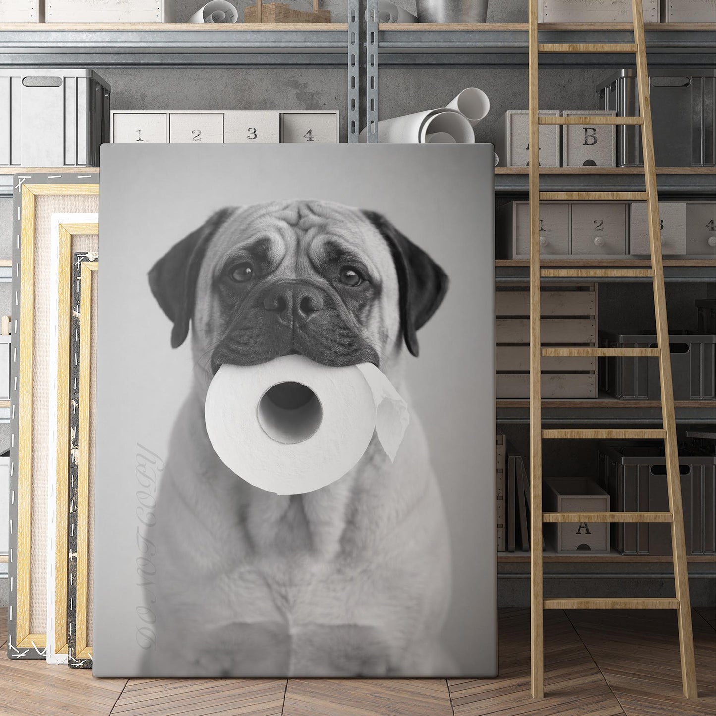 Mastiff Dog Toilet Paper
