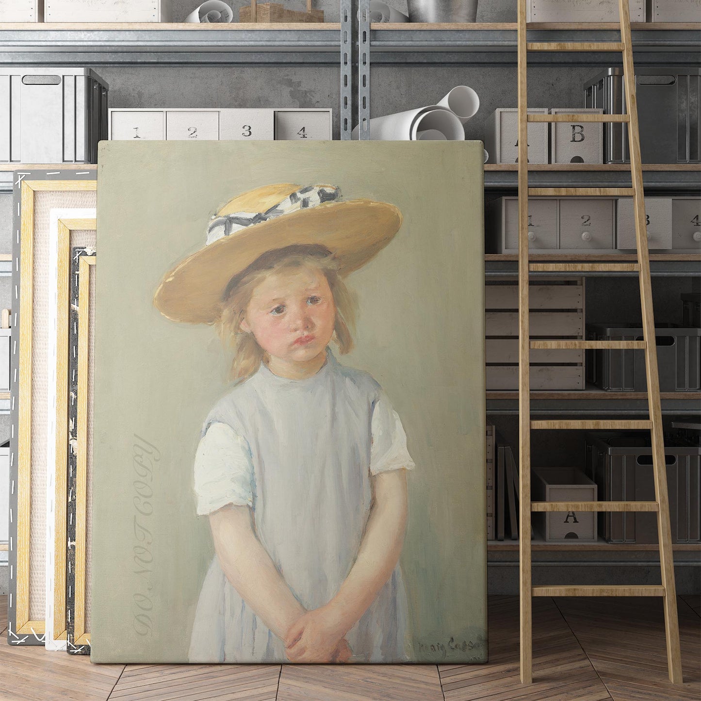 Child in a Straw Hat 1886 by Mary Cassatt