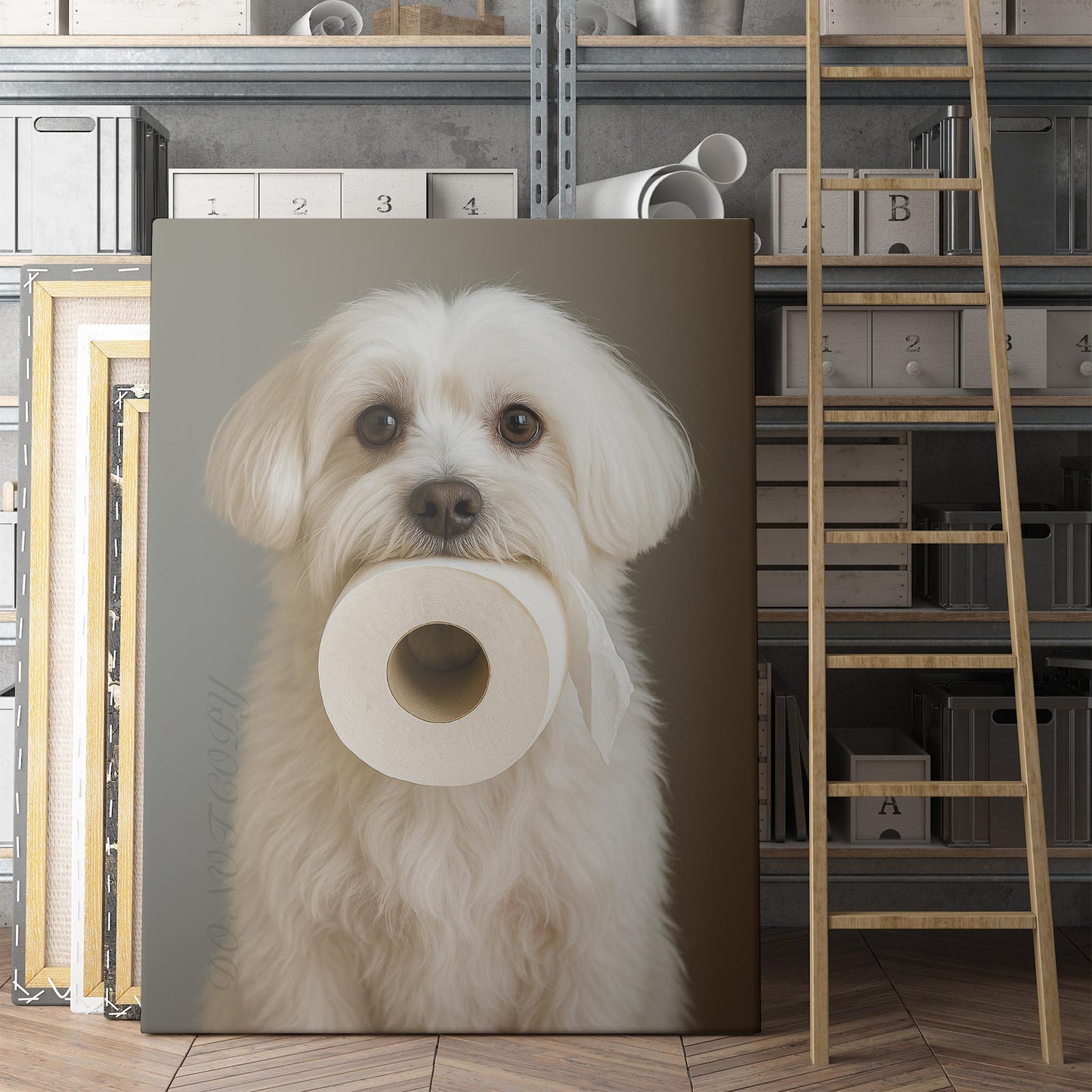 Maltese Dog Toilet Paper