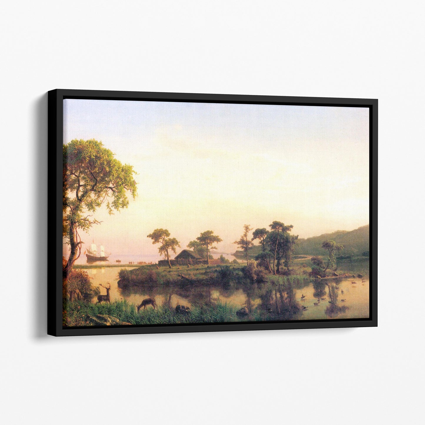 Gosnold at Cuttyhunk by Albert Bierstadt